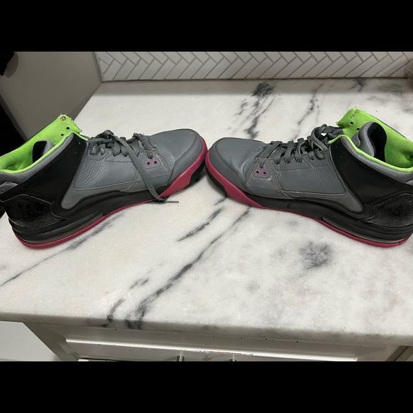 A1-Nike Air Jordan Flight Origin 599593-090 Cool Grey, Size 11.5, VTG 2013 - Picture 9 of 10